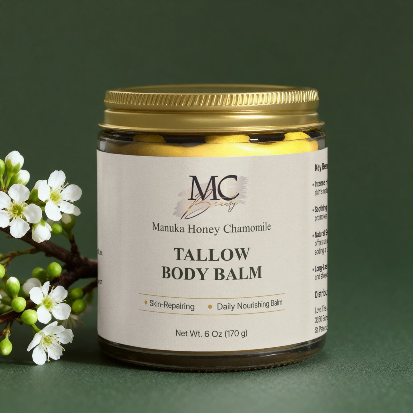 Manuka Honey Chamomile Tallow Body Balm